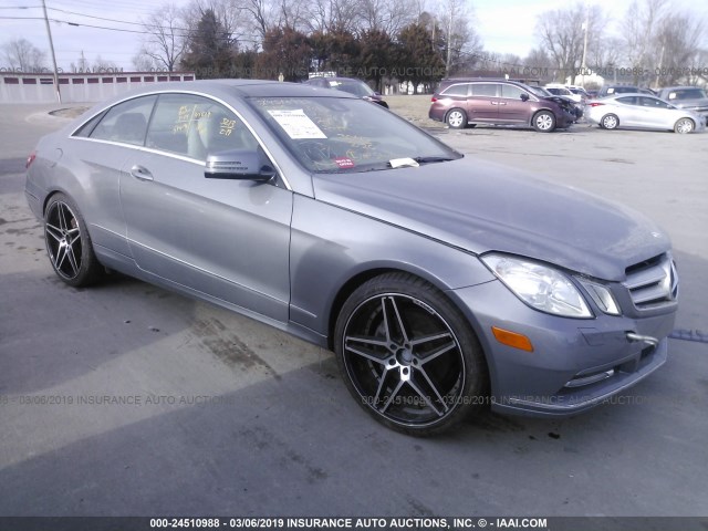 WDDKJ5KBXCF166244 - 2012 MERCEDES-BENZ E GRAY photo 1