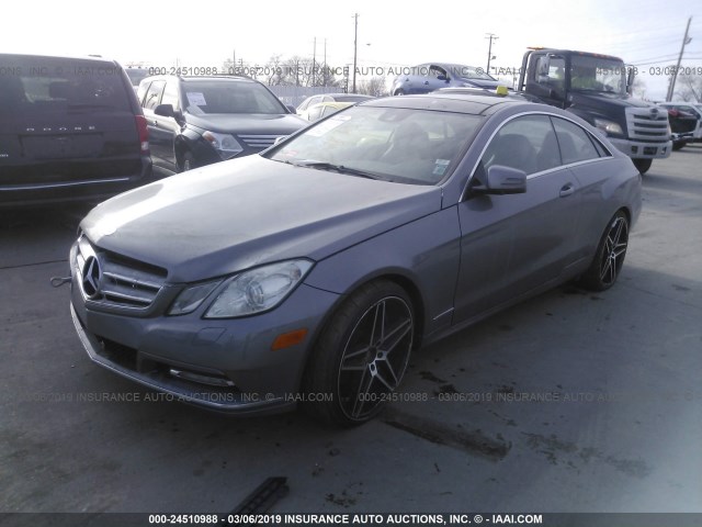 WDDKJ5KBXCF166244 - 2012 MERCEDES-BENZ E GRAY photo 2