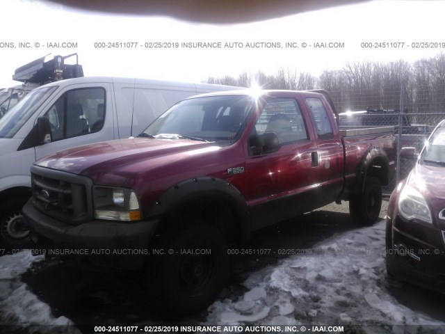 1FTSX31L43EB71565 - 2003 FORD F350 SRW SUPER DUTY RED photo 2