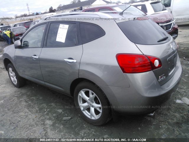 JN8AS5MV8AW100559 - 2010 NISSAN ROGUE S/SL/KROM GRAY photo 3