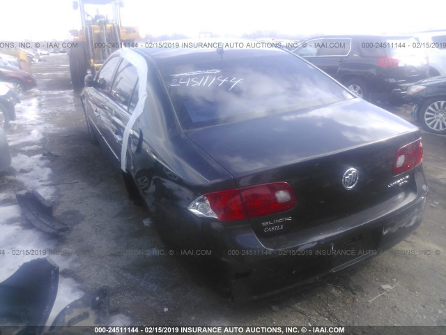 1G4HD57257U233088 - 2007 BUICK LUCERNE CXL BLACK photo 3