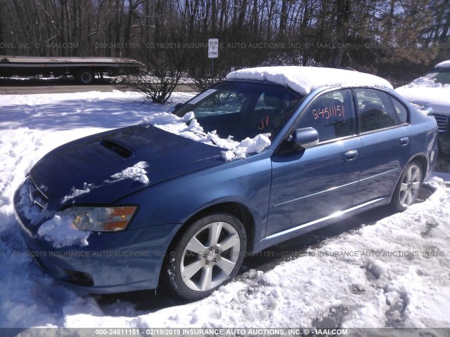 4S3BL676874210880 - 2007 SUBARU LEGACY GT LIMITED BLUE photo 2