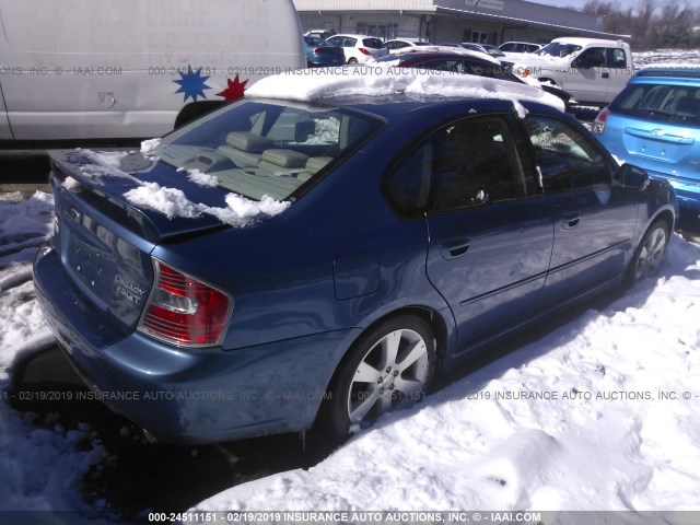 4S3BL676874210880 - 2007 SUBARU LEGACY GT LIMITED BLUE photo 4