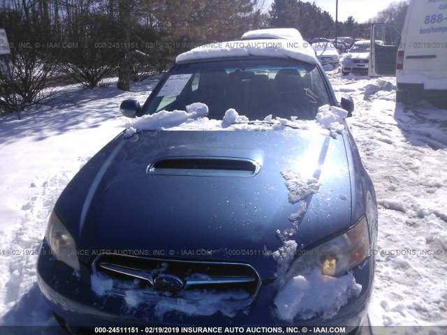 4S3BL676874210880 - 2007 SUBARU LEGACY GT LIMITED BLUE photo 6