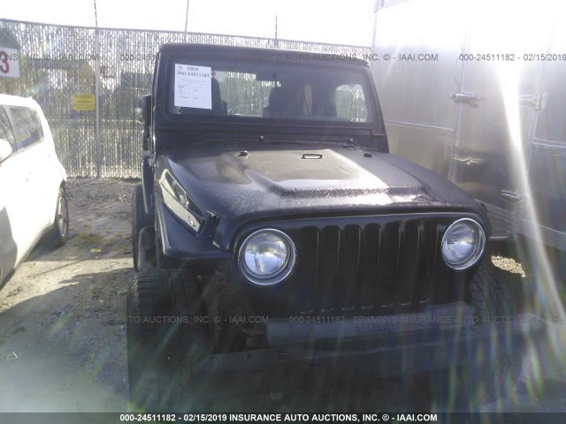 1J4FA39S46P788627 - 2006 JEEP WRANGLER X BLACK photo 6