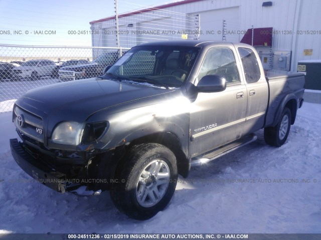 5TBBT48134S440472 - 2004 TOYOTA TUNDRA ACCESS CAB LIMITED GRAY photo 2