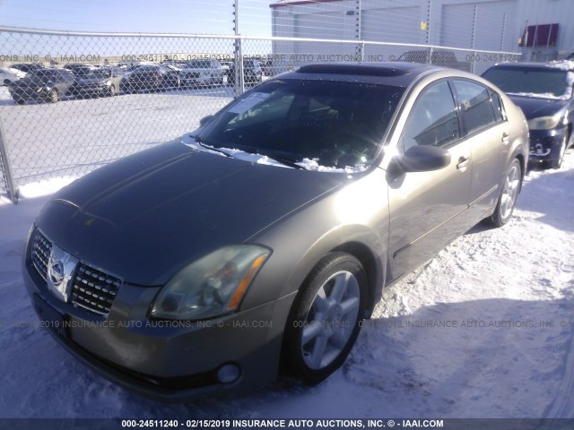 1N4BA41E15C875784 - 2005 NISSAN MAXIMA SE/SL GRAY photo 2