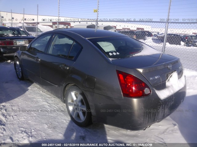 1N4BA41E15C875784 - 2005 NISSAN MAXIMA SE/SL GRAY photo 3