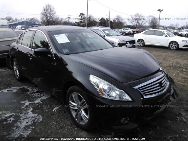 JN1DV6AR5BM650363 - 2011 INFINITI G25 BLACK photo 1