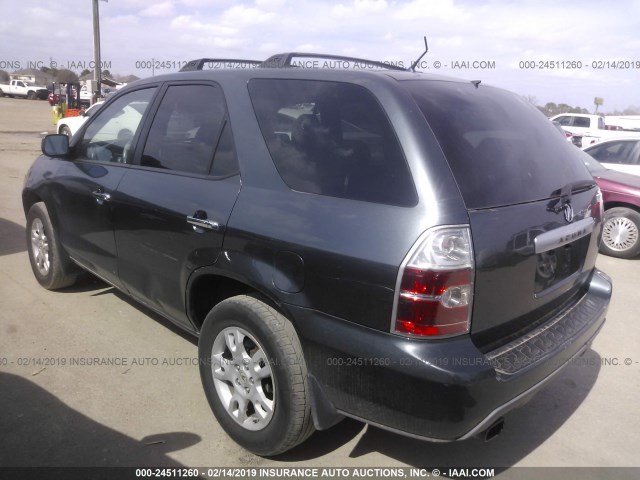 2HNYD18654H535701 - 2004 ACURA MDX TOURING GRAY photo 3