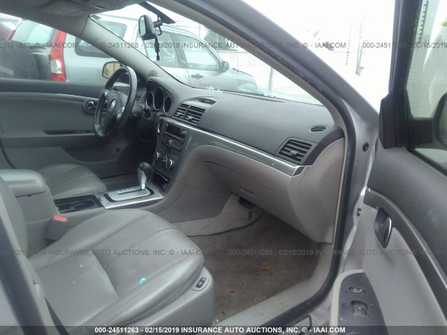 1G8ZV57B09F105820 - 2009 SATURN AURA XR SILVER photo 5