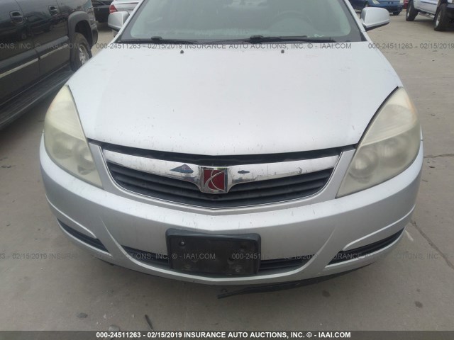 1G8ZV57B09F105820 - 2009 SATURN AURA XR SILVER photo 6