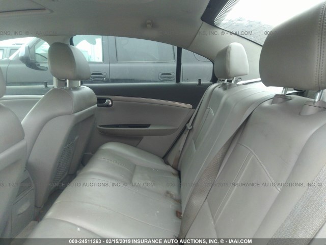 1G8ZV57B09F105820 - 2009 SATURN AURA XR SILVER photo 8