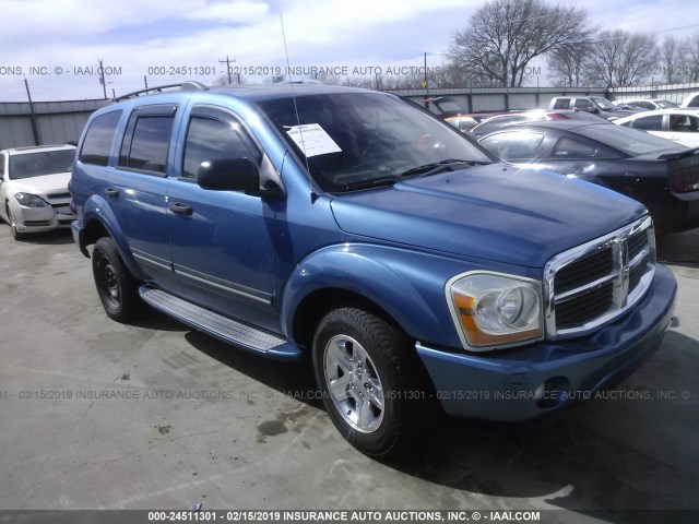 1D8HD58D95F581841 - 2005 DODGE DURANGO LIMITED BLUE photo 1