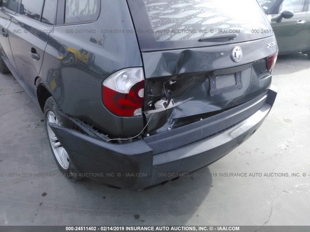 WBXPA93485WD07800 - 2005 BMW X3 3.0I GRAY photo 6