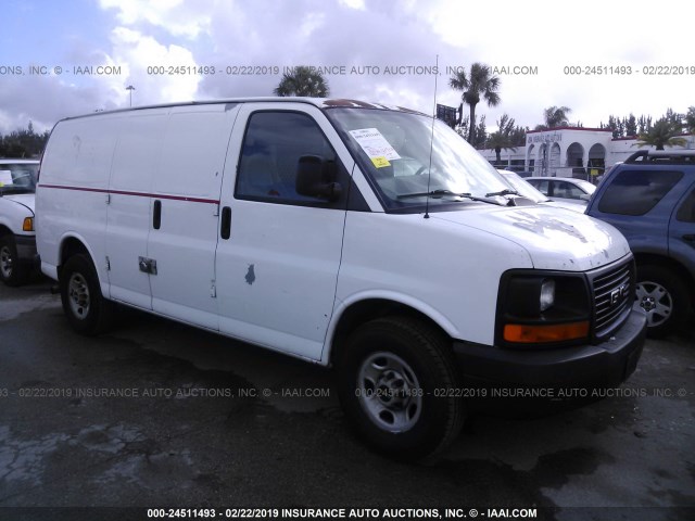 1GTGG25V371194442 - 2007 GMC SAVANA G2500 WHITE photo 1