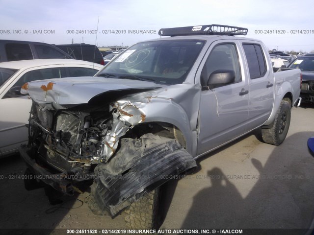 1N6AD0EV5EN737263 - 2014 NISSAN FRONTIER S/SV/SL/PRO-4X SILVER photo 2