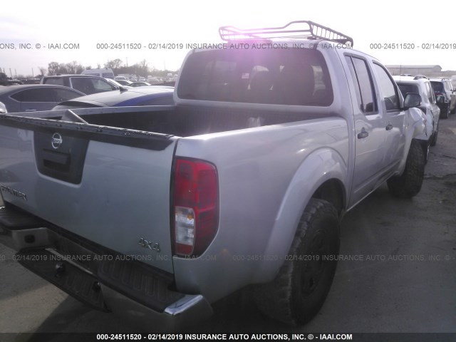 1N6AD0EV5EN737263 - 2014 NISSAN FRONTIER S/SV/SL/PRO-4X SILVER photo 4