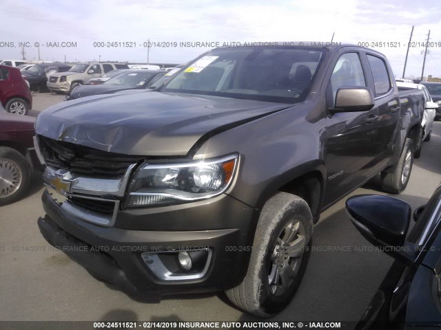 1GCGSCE32G1157093 - 2016 CHEVROLET COLORADO LT BROWN photo 2