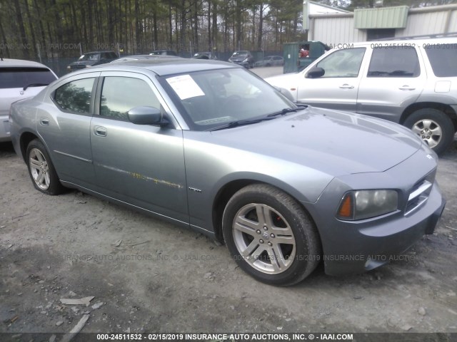 2B3KA53H17H686769 - 2007 DODGE CHARGER R/T GRAY photo 1