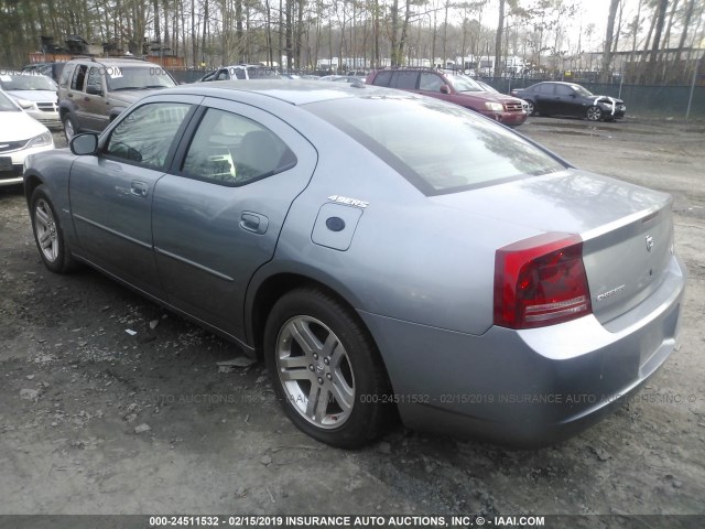 2B3KA53H17H686769 - 2007 DODGE CHARGER R/T GRAY photo 3