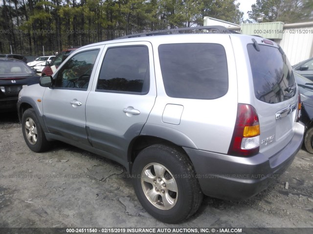 4F2YU081X1KM42200 - 2001 MAZDA TRIBUTE SILVER photo 3