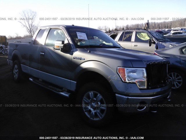 1FTFX1EV6AFA20543 - 2010 FORD F150 SUPER CAB GRAY photo 1