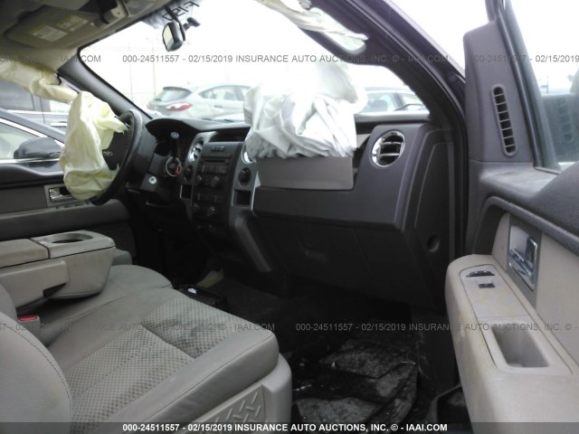 1FTFX1EV6AFA20543 - 2010 FORD F150 SUPER CAB GRAY photo 5