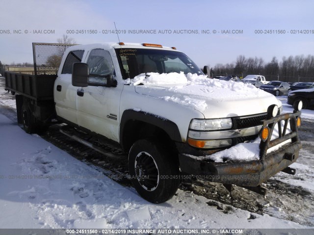 1GCJK331X1F202136 - 2001 CHEVROLET SILVERADO K3500 WHITE photo 1