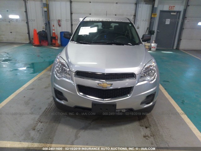 1GNALAEK1FZ125595 - 2015 CHEVROLET EQUINOX SILVER photo 6