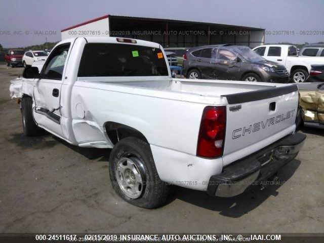 1GCEC14X73Z104334 - 2003 CHEVROLET SILVERADO C1500 WHITE photo 3