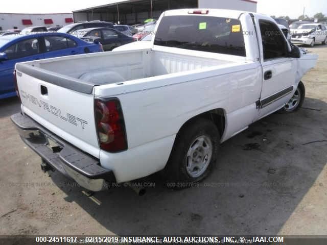 1GCEC14X73Z104334 - 2003 CHEVROLET SILVERADO C1500 WHITE photo 4