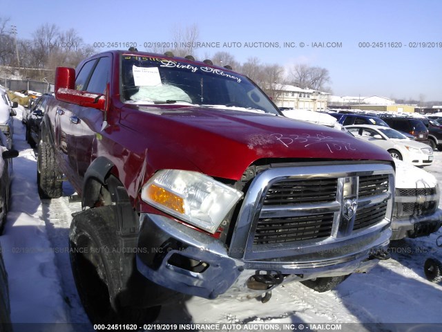 3D73Y3HL2AG177559 - 2010 DODGE RAM 3500 MAROON photo 1