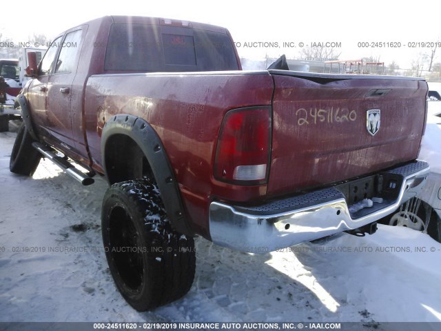 3D73Y3HL2AG177559 - 2010 DODGE RAM 3500 MAROON photo 3