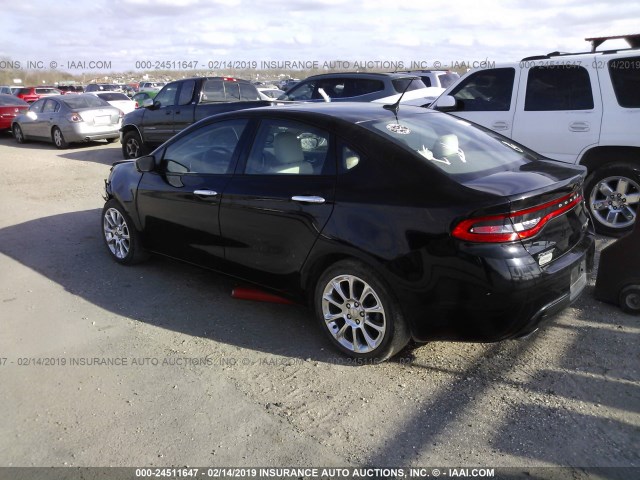 1C3CDFCH2DD136364 - 2013 DODGE DART LIMITED/R/T BLACK photo 3