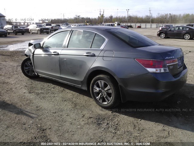 1HGCP2F4XCA042447 - 2012 HONDA ACCORD LXP GRAY photo 3