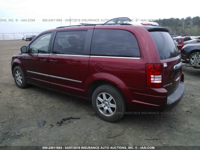 2A4RR5D11AR230273 - 2010 CHRYSLER TOWN & COUNTRY TOURING RED photo 3