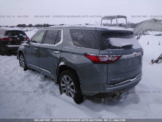 1GNEVJKW2JJ193611 - 2018 CHEVROLET TRAVERSE PREMIER GRAY photo 3