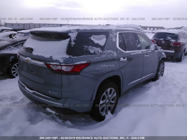 1GNEVJKW2JJ193611 - 2018 CHEVROLET TRAVERSE PREMIER GRAY photo 4