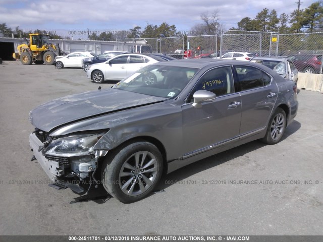 JTHCL5EF4G5026658 - 2016 LEXUS LS GRAY photo 2