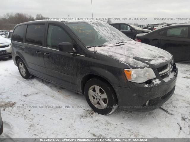 2C4RDGDG8CR128931 - 2012 DODGE GRAND CARAVAN CREW GRAY photo 1