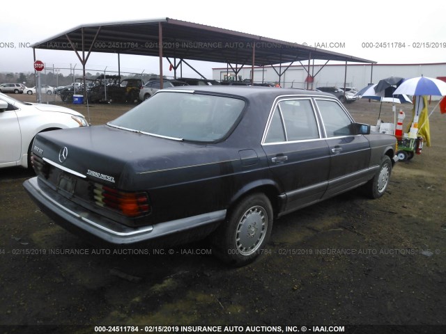 WDBCB20CXFA106888 - 1985 MERCEDES-BENZ 300 SD BLUE photo 4