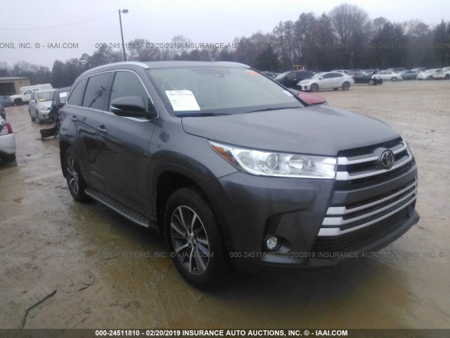 5TDJZRFH2HS455663 - 2017 TOYOTA HIGHLANDER SE/XLE GRAY photo 1