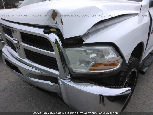 3D7TT2CT9AG143439 - 2010 DODGE RAM 2500 WHITE photo 6