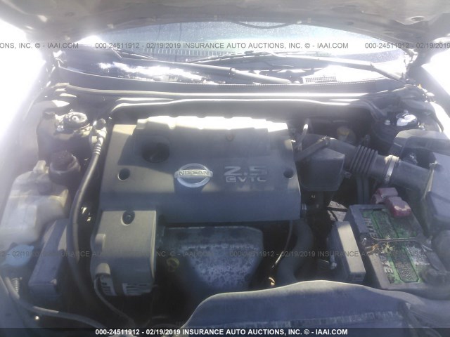 1N4AL11D55C214092 - 2005 NISSAN ALTIMA S/SL GRAY photo 10