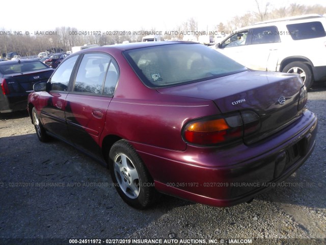 1G1ND52F24M600681 - 2004 CHEVROLET CLASSIC MAROON photo 3