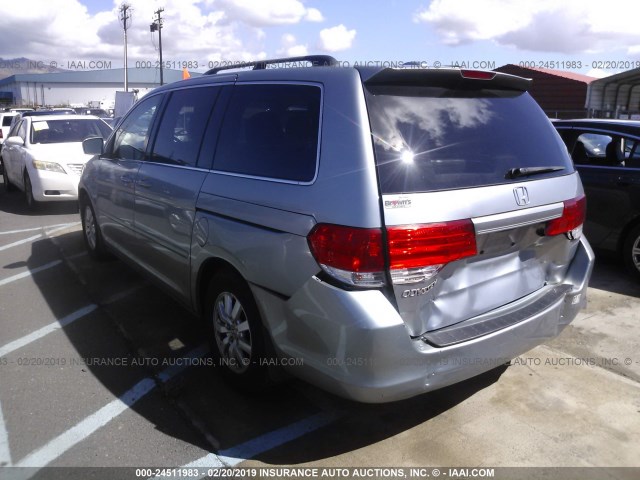 5FNRL386X8B034758 - 2008 HONDA ODYSSEY EXL SILVER photo 3