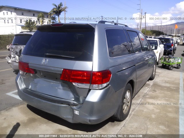 5FNRL386X8B034758 - 2008 HONDA ODYSSEY EXL SILVER photo 4