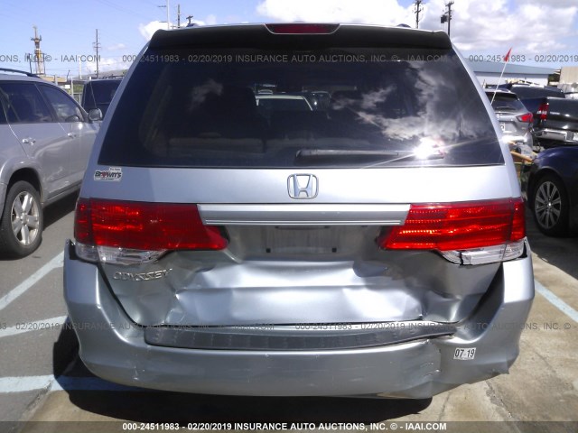 5FNRL386X8B034758 - 2008 HONDA ODYSSEY EXL SILVER photo 6