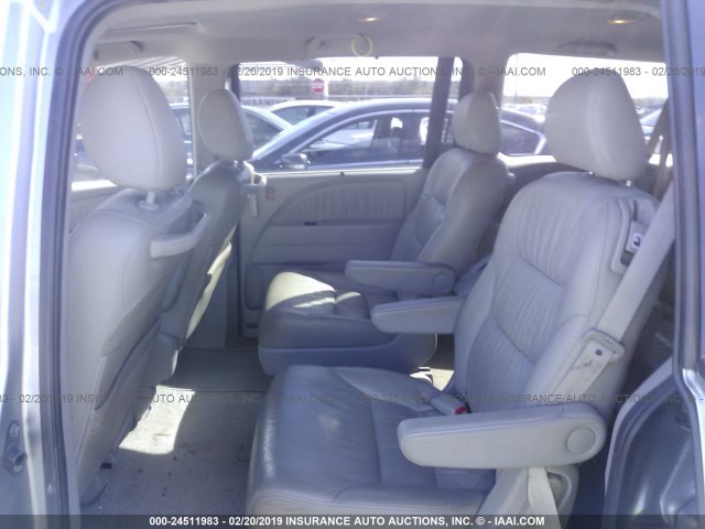 5FNRL386X8B034758 - 2008 HONDA ODYSSEY EXL SILVER photo 8